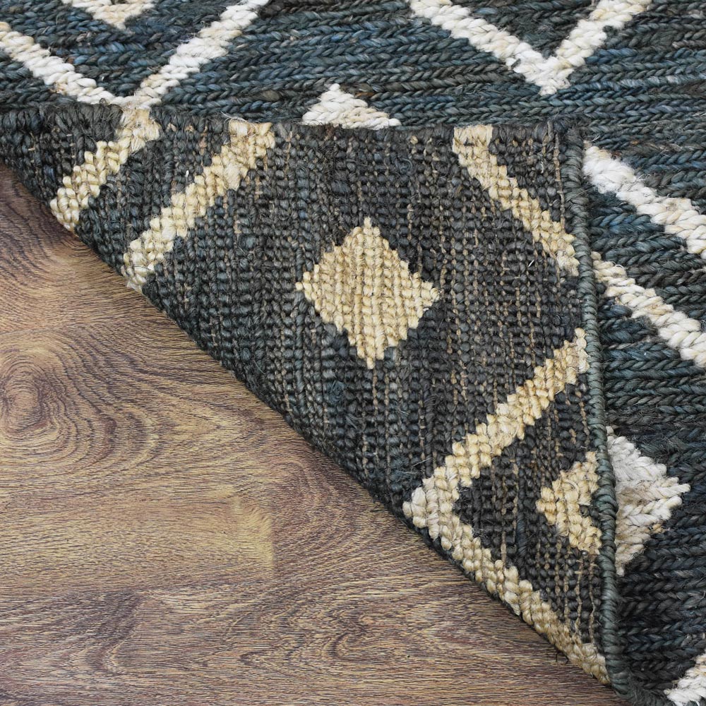 Hand Knotted Bohemian Style Rug - Traditional Prague Design, 100% Wool, Non-Slip Backing for Living Room, Bedroom & Office Decor