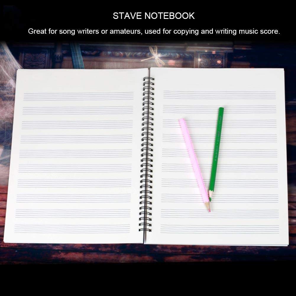 Blank Sheet Music Notebook - 100 Pages Staff Paper for Composing, Songwriting & Music Notation | Perfect for Musicians, Students & Teachers | Use for Piano, Guitar, Violin & More