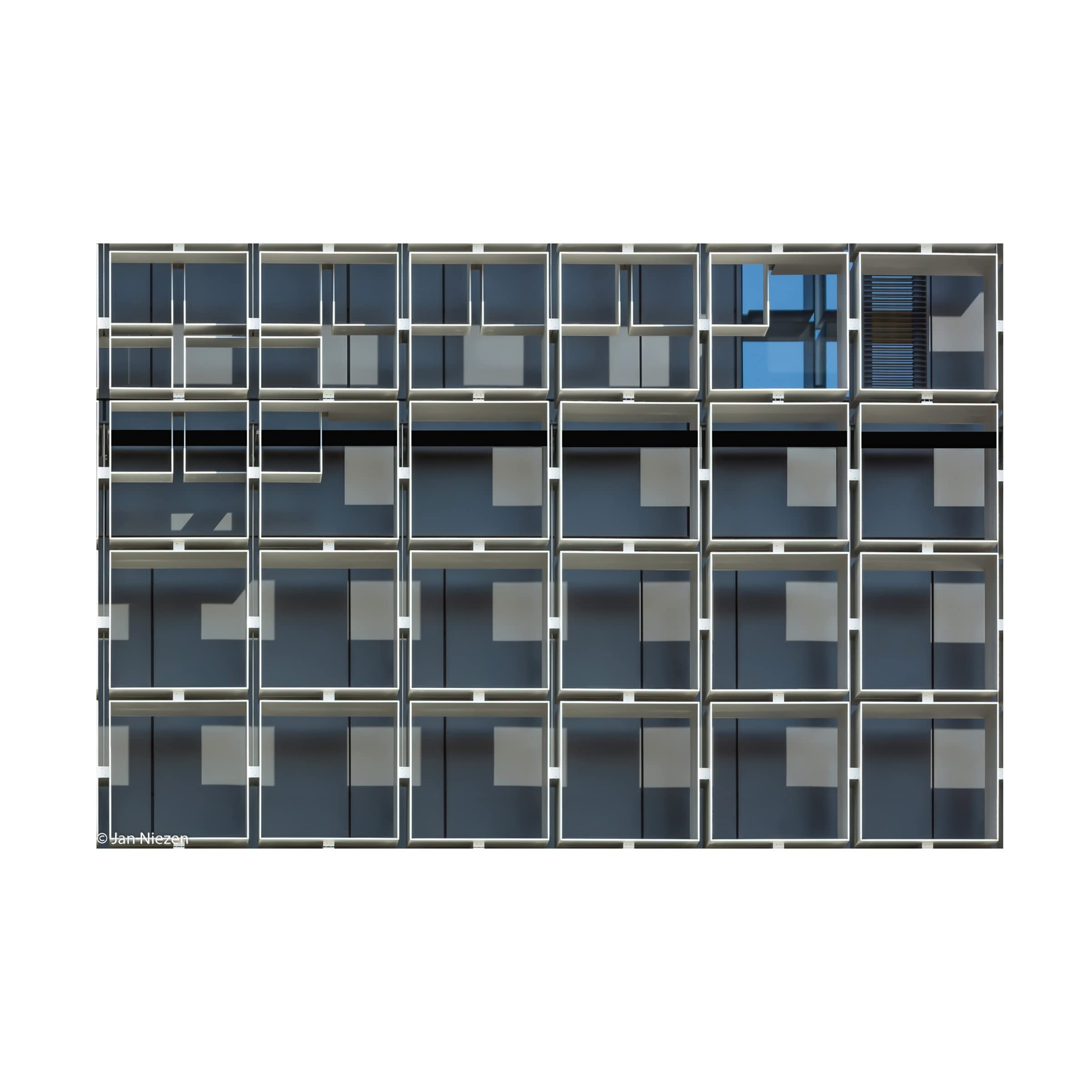 Trademark Fine Art 'No Windows' Canvas Art by Jan Niezen - Modern Abstract Wall Decor for Living Room, Bedroom & Office