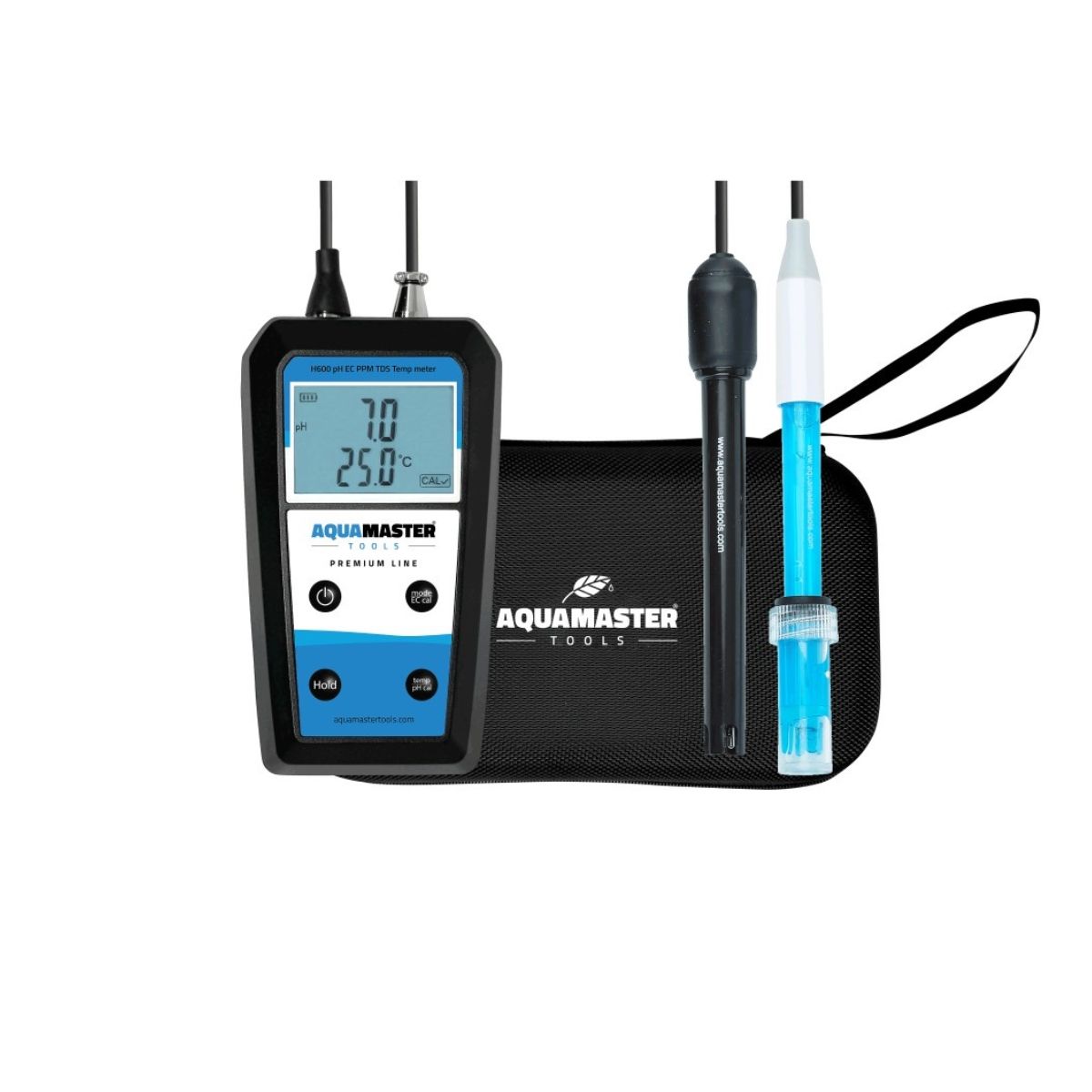 Aqua Master H600 Pro Digital Water Quality Tester - Portable Handheld Meter for pH, TDS, EC, Temp - Perfect for Home, Pool, Aquarium, and Hydroponics Testing