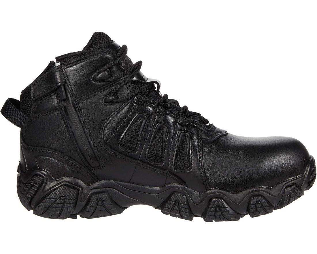 Crosstrex Polishable Composite Toe Zip Boot - Waterproof Work Boots for Men, Black (BBP) - Ideal for Construction, Warehouse & Outdoor Work