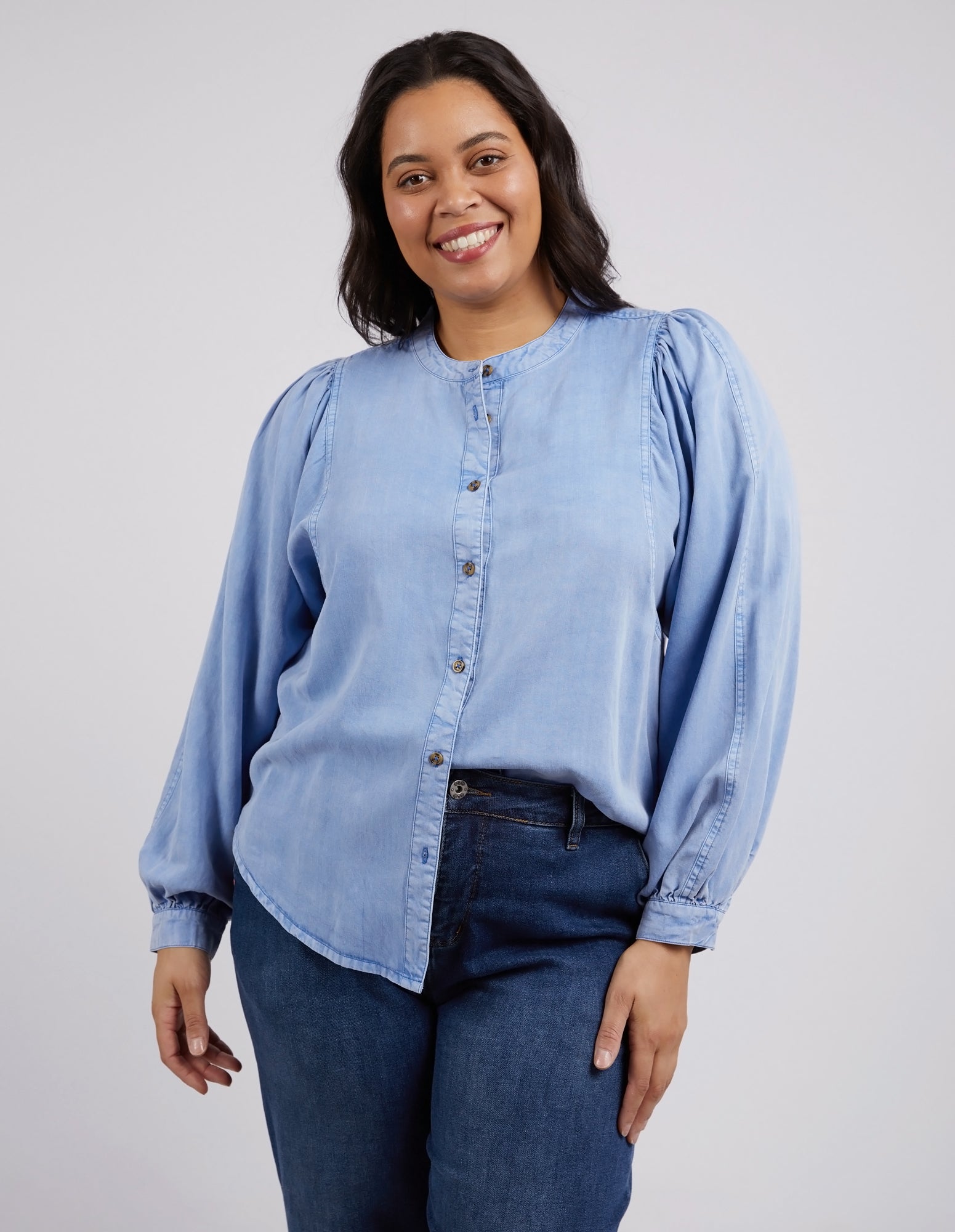 Elm Bailey Men's Casual Button-Down Shirt in Cerulean Blue - Perfect for Office Wear, Business Casual & Weekend Outings