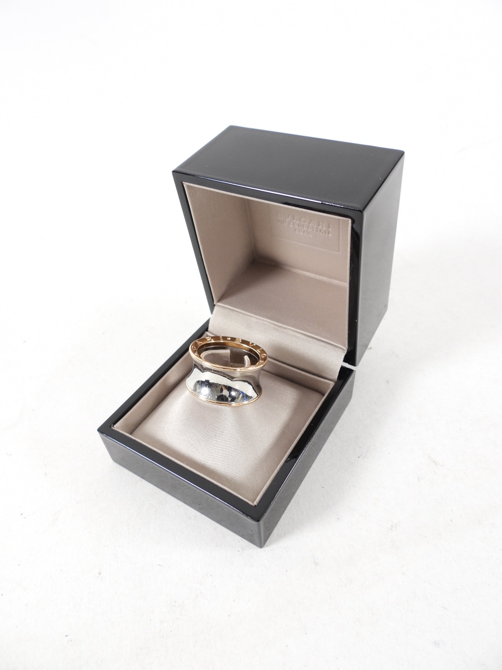 Bulgari B Zero 1 Anish Kapoor Ring - 18k Rose Gold & Stainless Steel, Size 9 1/4 (US 60) - Luxury Jewelry for Special Occasions & Gifts