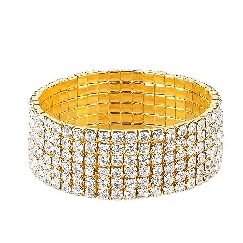 6 Row Gold Bracelet