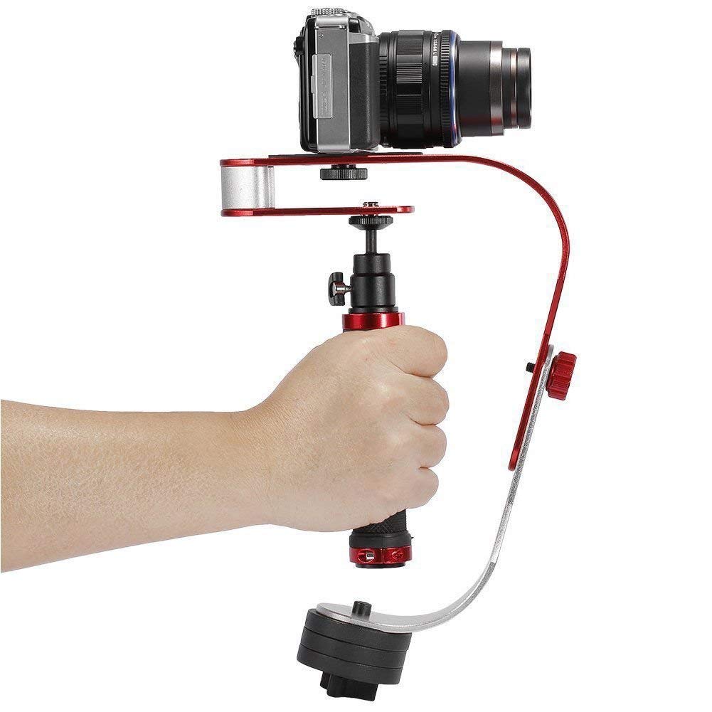 Professional 3-Axis Video Camera Stabilizer for GoPro, Smartphone, Canon & Nikon DSLR - Handheld Gimbal for Cameras up to 2.1lbs - Perfect for Vlogging, Travel Filming & Action Shots