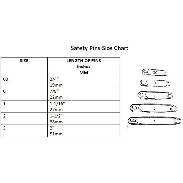 Black Safety Pins - Assorted Sizes (Small, Medium, Large) - Multipack for Sewing, DIY Crafts & Emergency Clothing Repairs - Strong & Durable Metal Fasteners for Home, Office & Travel Use