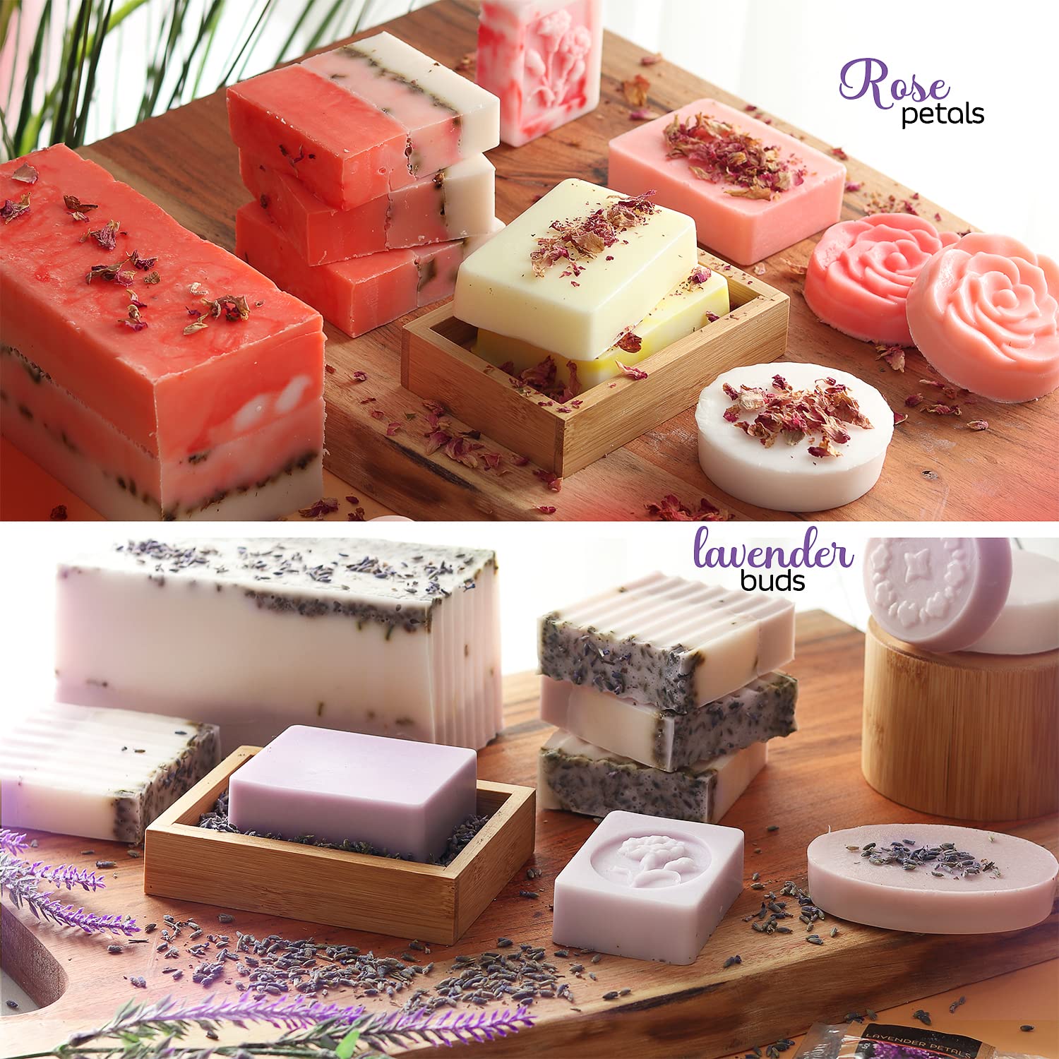 Premium Soap Making Kit for Adults & Kids - All-in-One DIY Soap Craft Supplies with Shea Butter Soap Base, Silicone Molds, Essential Oils, Soap Cutter - Perfect for Homemade Gifts, Birthday Parties & Spa Day Activities