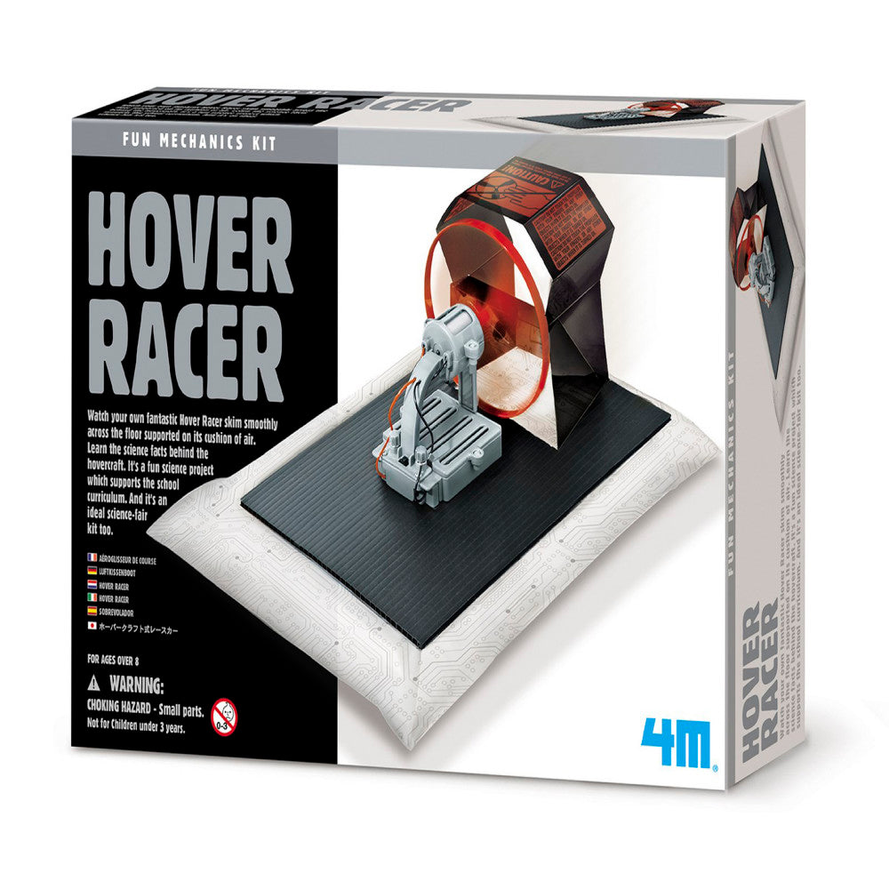 4M Hover Racer Science Kit - DIY Hovercraft Building Kit for Kids, STEM Educational Toy for Science Experiments | Perfect for Classroom Projects & Science Fairs