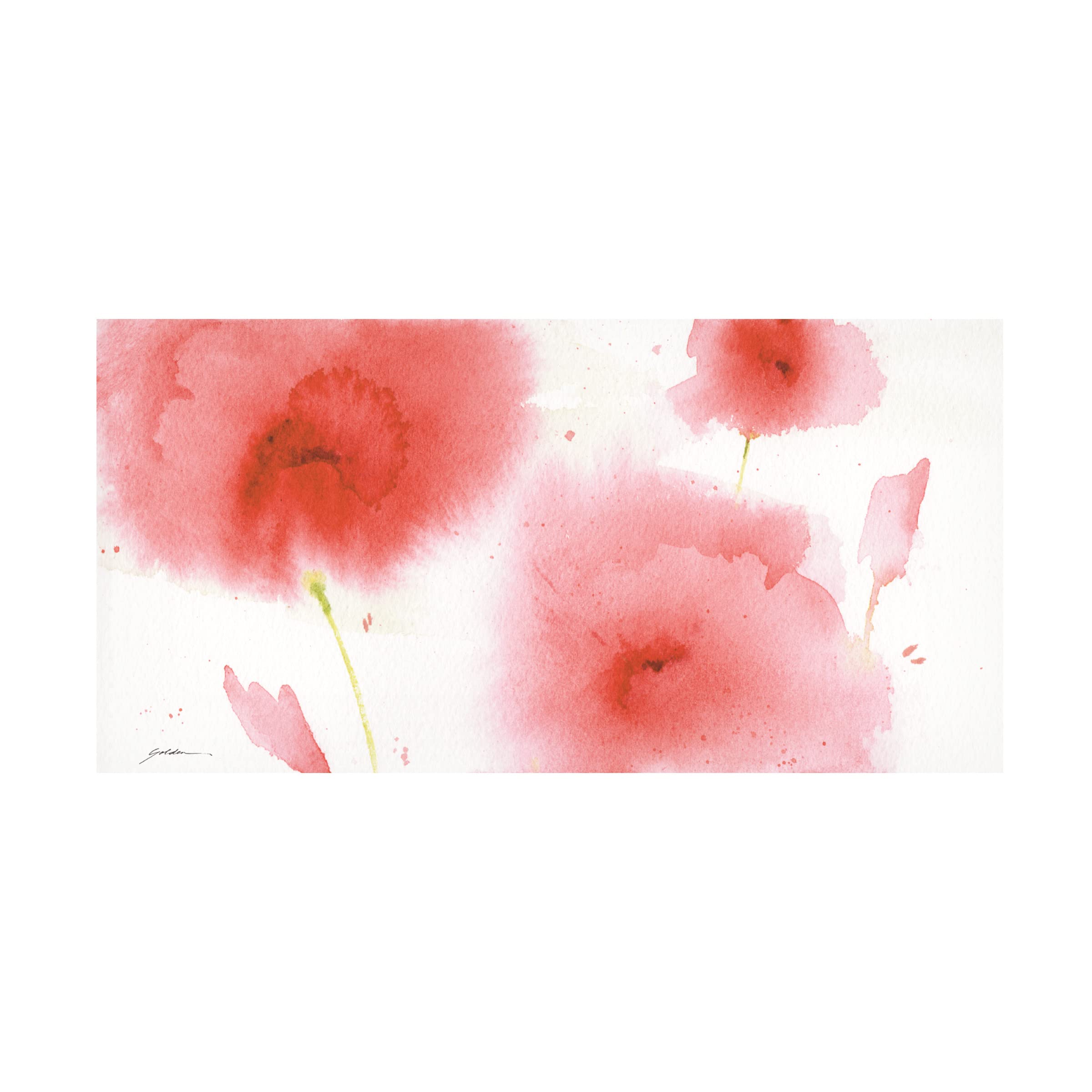Trademark Fine Art 'Coral Passion' Canvas Wall Art by Sheila Golden - Vibrant Tropical Painting for Living Room, Bedroom & Office Decor