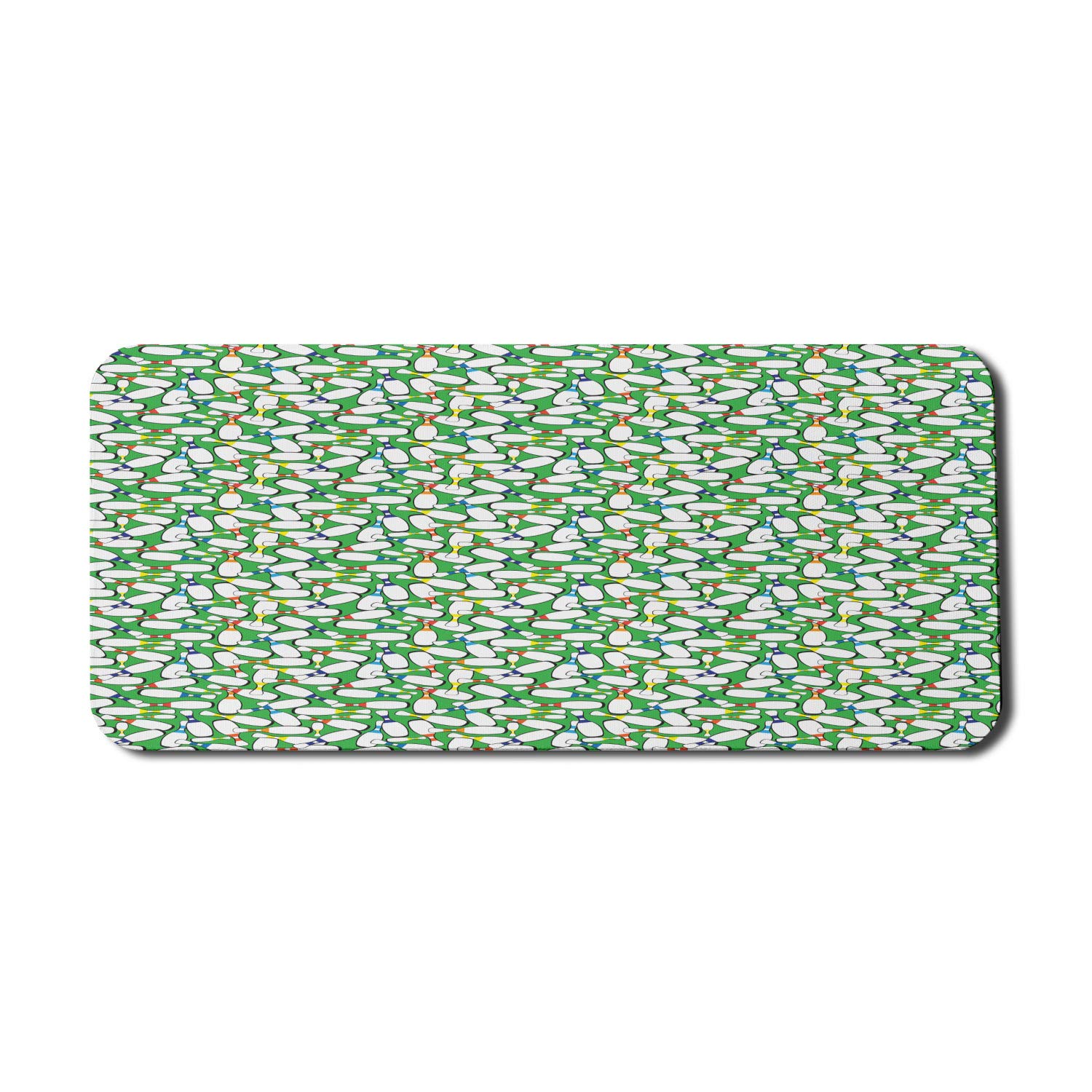 Ambesonne Bowling Themed Non-Slip Rubber Mouse Pad - Extra Large 35
