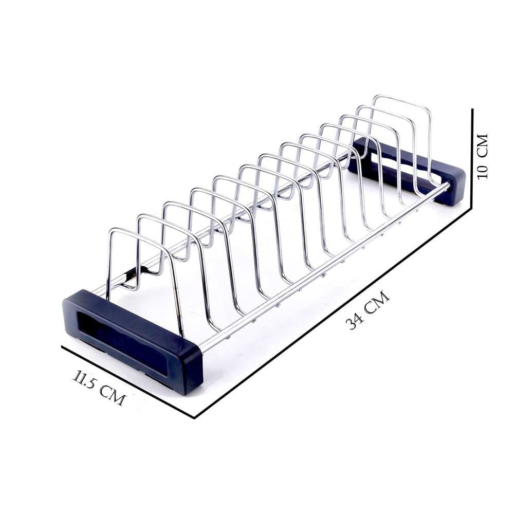 MBCARE Compact Stainless Steel Dish Drying Rack - Space Saving Kitchen Counter Organizer, Dish Drainer for Sink Cabinet, Perfect for Small Kitchens & Apartments
