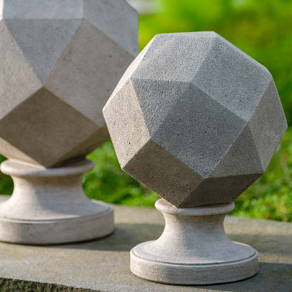 Campania International Polyhedron Finial - Decorative Garden Accent for Fences, Gates & Outdoor Spaces