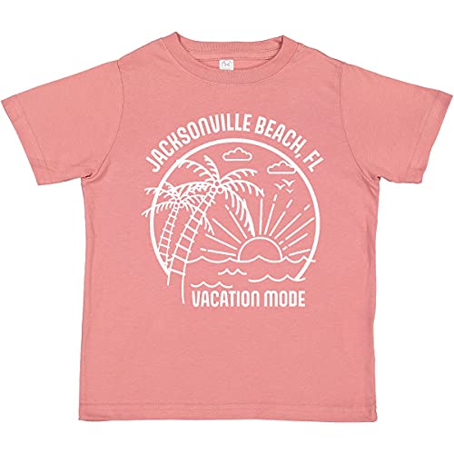 Inktastic Summer Vacation Mode Jacksonville Beach Florida Toddler T-Shirt - Cute Kids Beach Outfit for Florida Travel & Family Vacations