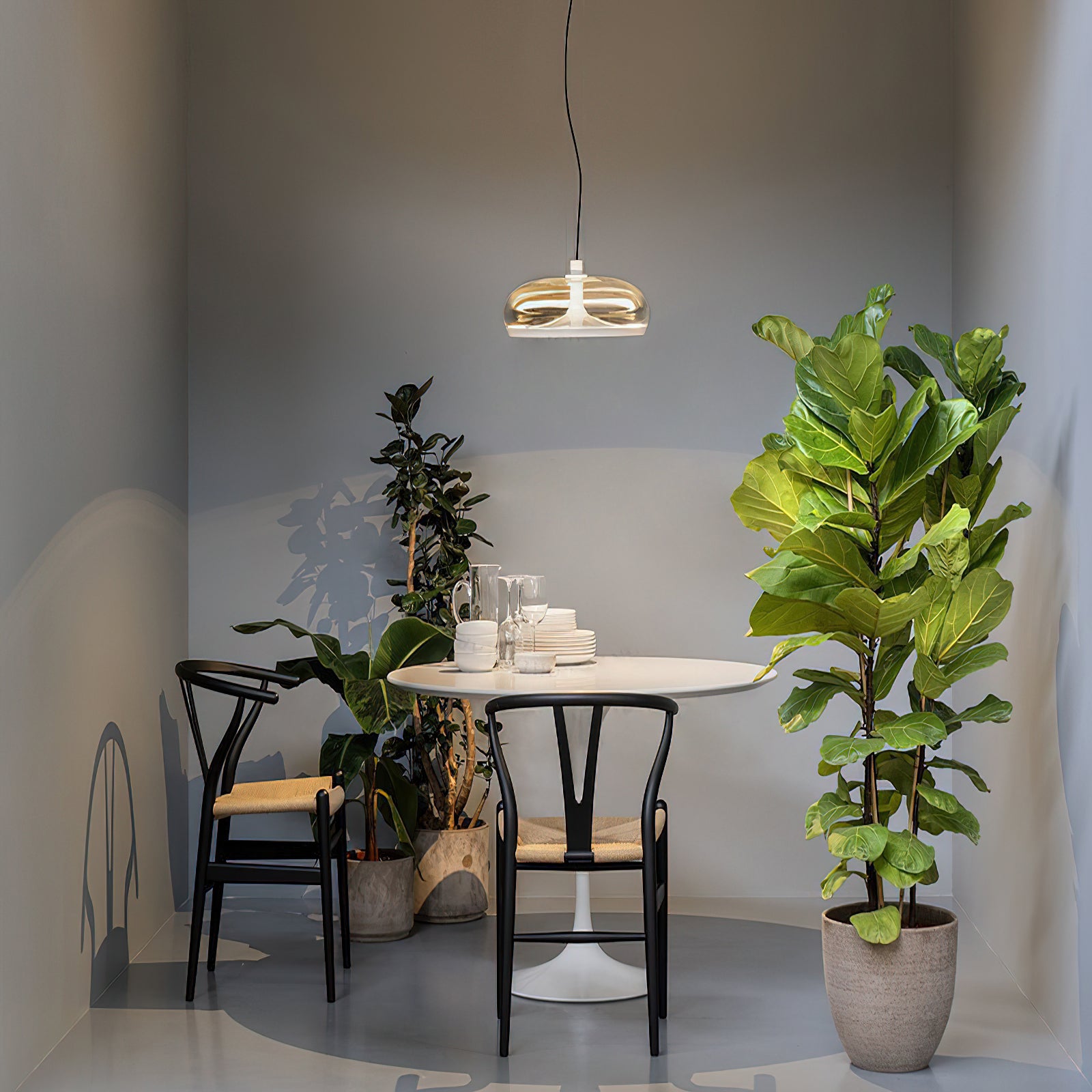 Aurelia Pendant Lamp - Modern Glass Ceiling Light Fixture for Dining Room, Kitchen Island & Living Room Decor | Elegant Hanging Chandelier Lighting for Home & Office