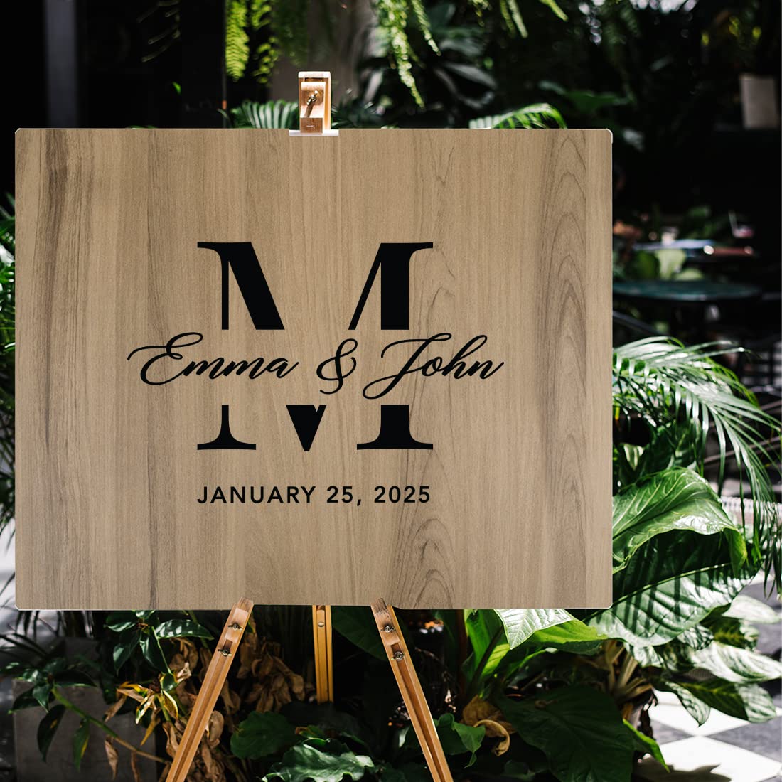 Custom Wooden Welcome Sign for Wedding - 16