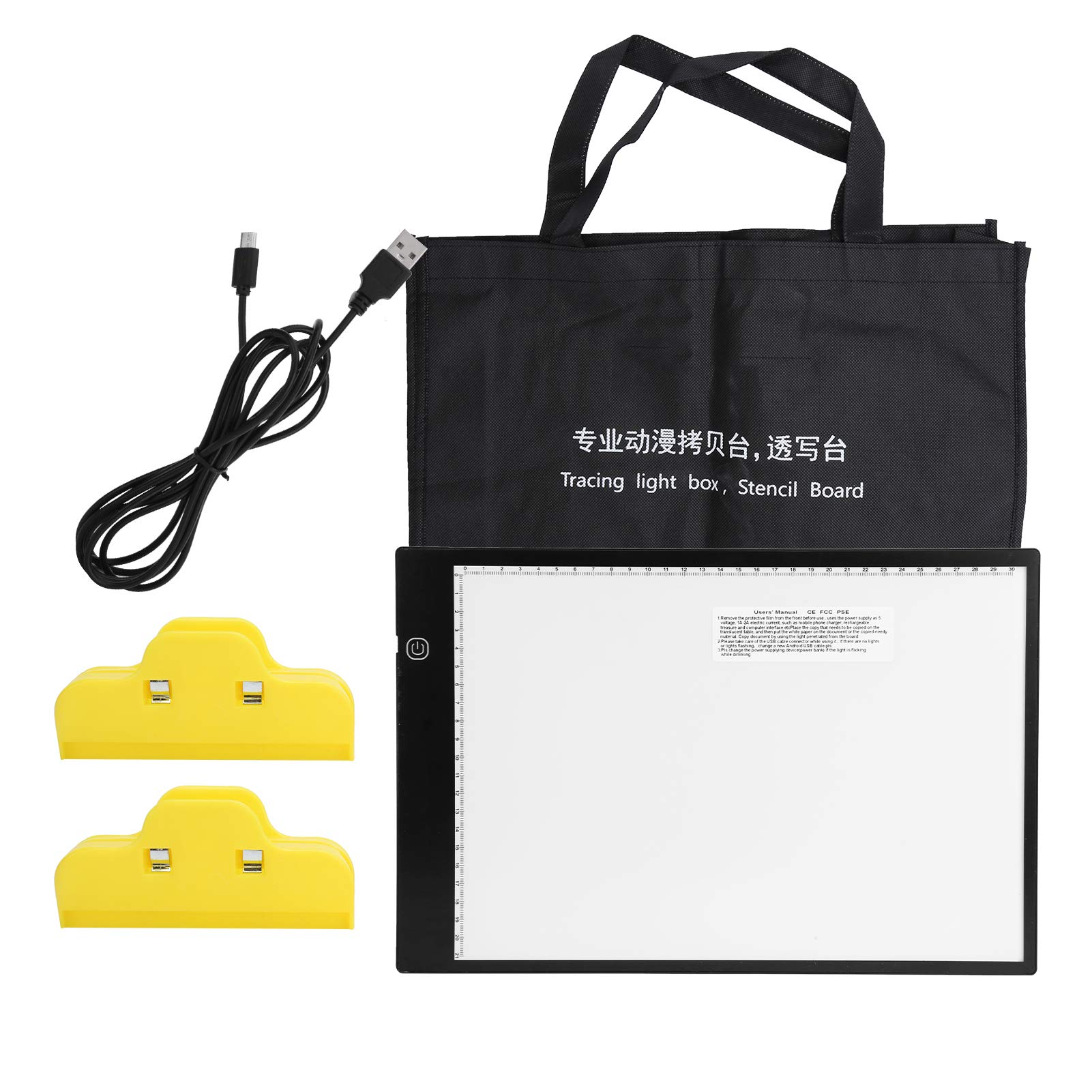 LED Light Box A4B - Dimmable Tracing Light Box for Artists, Drawing, Stenciling & Calligraphy - Perfect for Sketching, Animation, Tattoo Design & Craft Projects