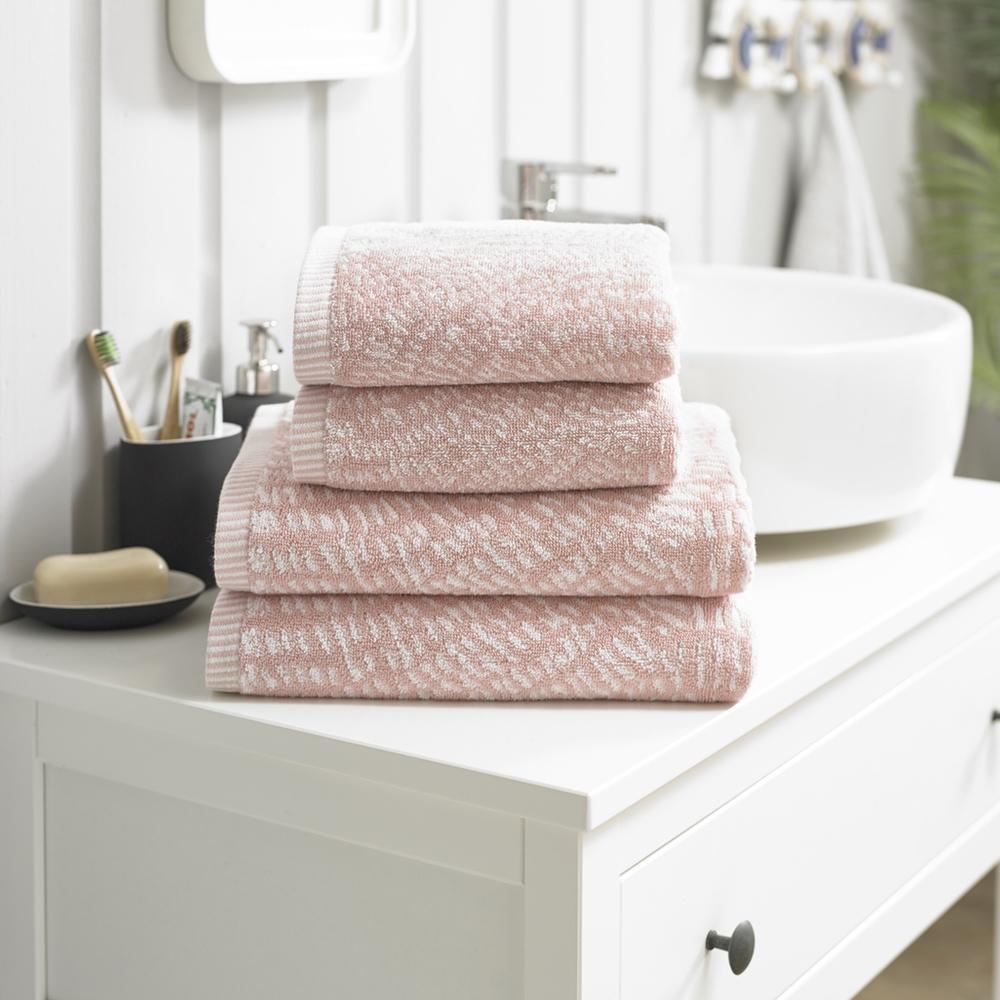 Luxury Cannes Decorative Cotton Towel - Soft & Absorbent Pink Bath Towel for Spa, Hotel, and Home Decor - Perfect for Bathroom, Guest Room, and Gift Giving