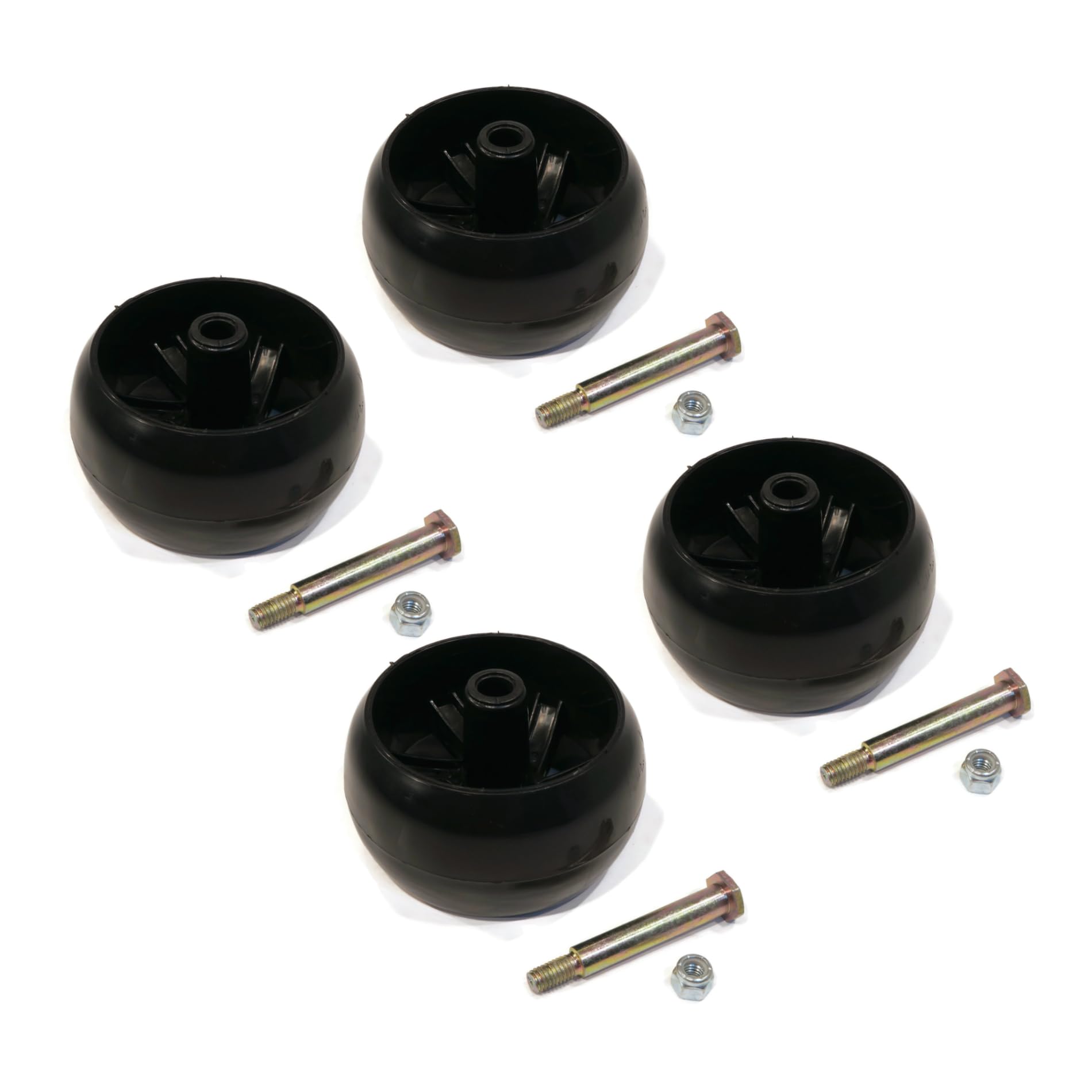 (4-Pack) Smooth Deck Wheels for AYP 174873, 532174873, 589527301 & 587048801 - Replacement Lawn Mower Wheels for Easy Maneuvering - Perfect for Yard Maintenance & Outdoor Equipment Repair