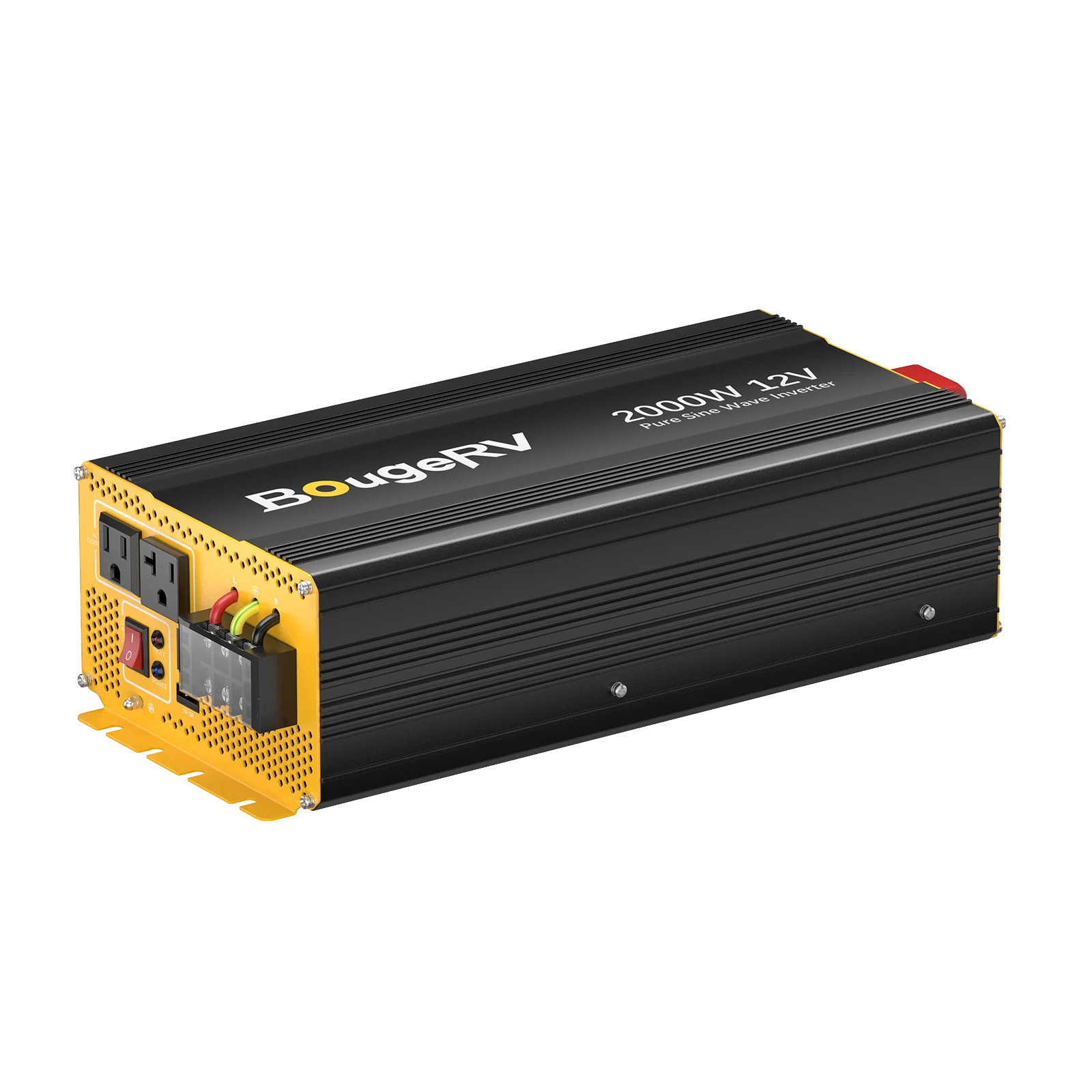 BougeRV 2000W 12V Pure Sine Wave Power Inverter with Bluetooth - Perfect for RVs, Camping, and Off-Grid Power Solutions