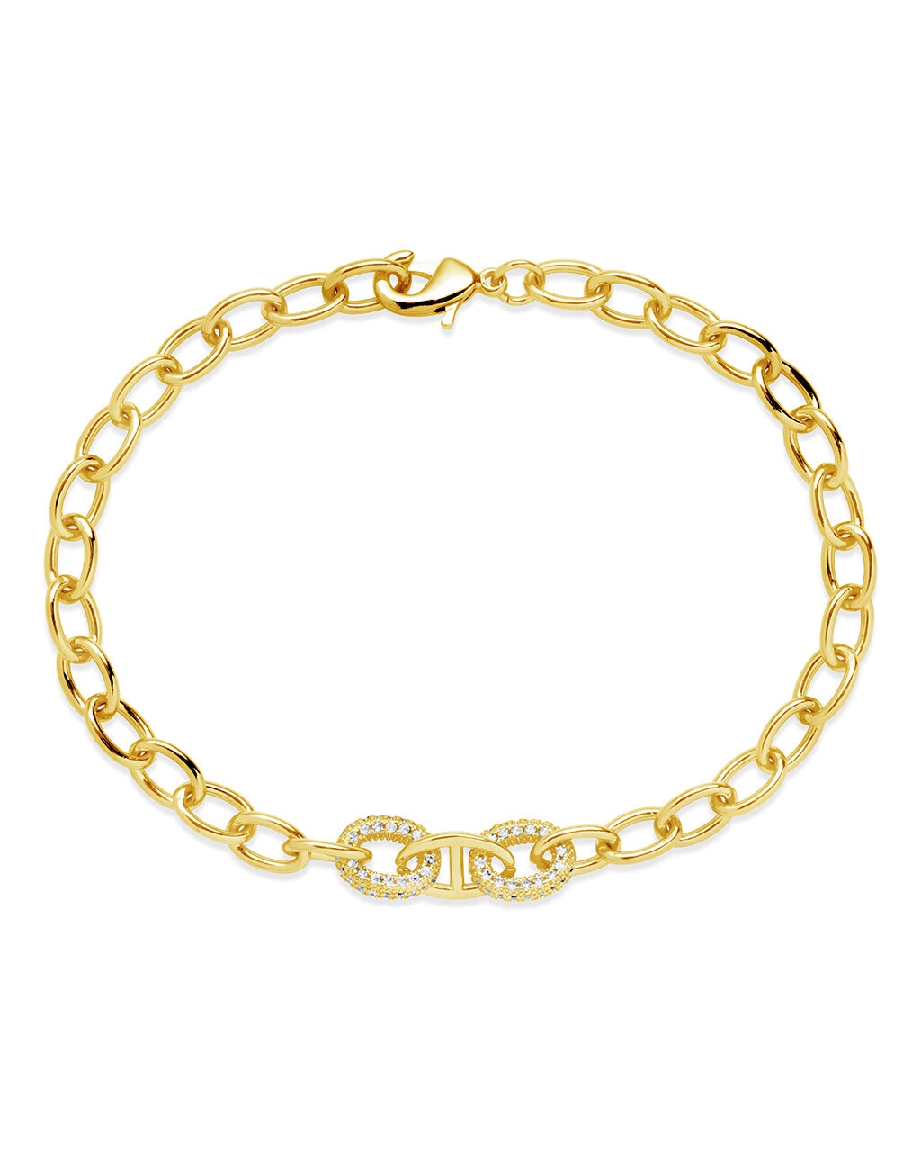 Reina CZ Chain Link Bracelet - Elegant Cubic Zirconia Jewelry for Women | Perfect for Parties, Weddings & Everyday Wear