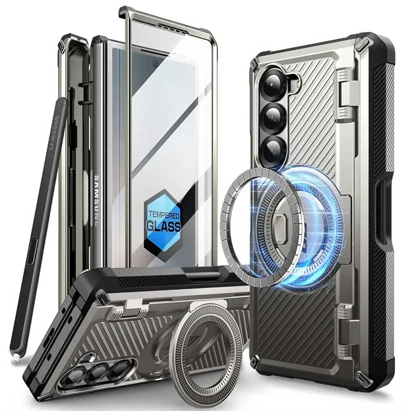 SUPCASE UB Pro Magnetic Rugged Shockproof Case for Samsung Galaxy Z Fold 6 - Heavy Duty Protection for Work, Outdoor & Travel