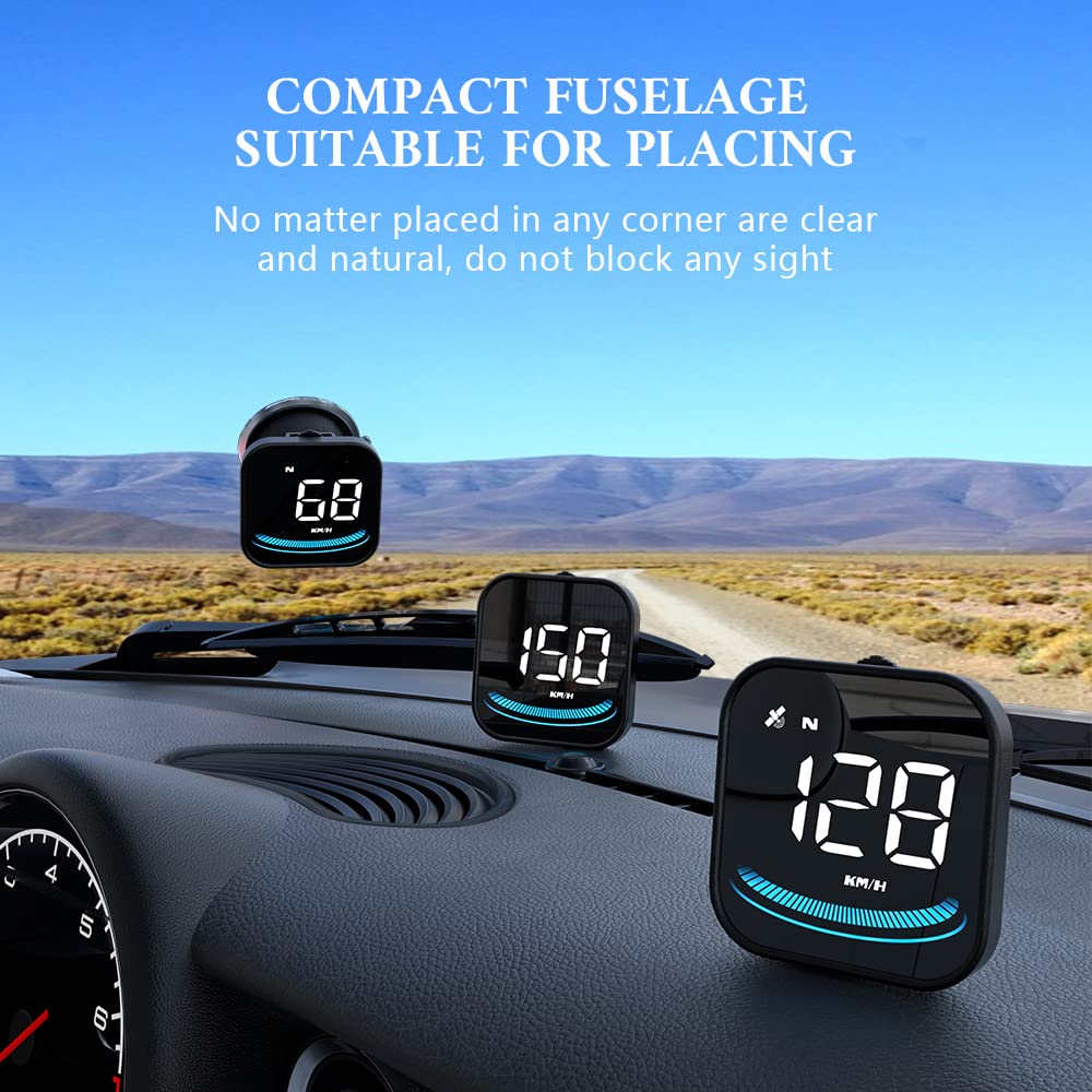 Universal GPS Speedometer & Heads Up Display (HUD) - Colorful Car HUD for All Vehicles | Real-Time Speed Tracking | Perfect for Night Driving & Road Trips (G4 Model)