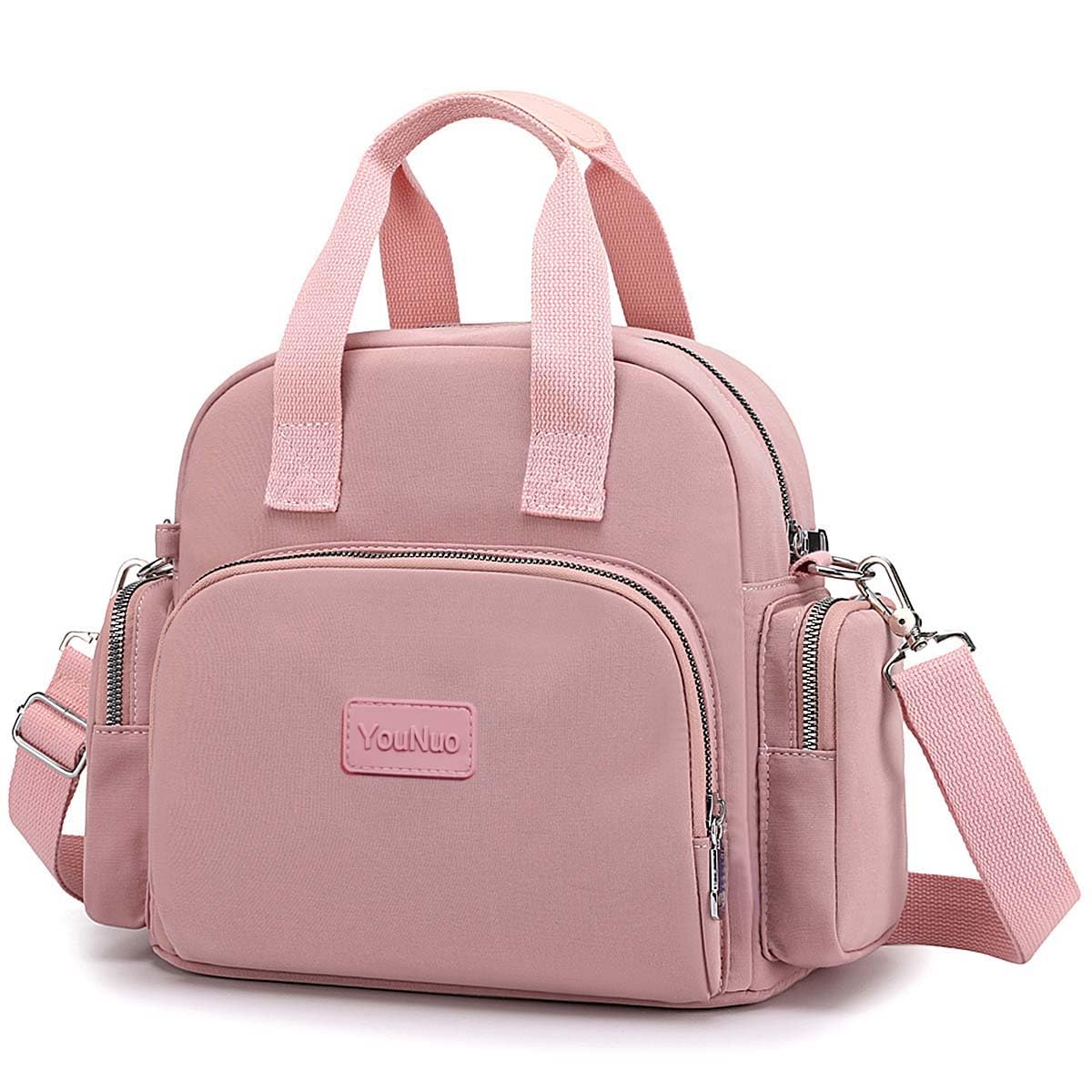 YouNuo Women's Convertible Shoulder Handbag to Backpack - Lightweight Nylon Crossbody Purse with Multiple Pockets - Perfect for Work, Travel & Daily Use