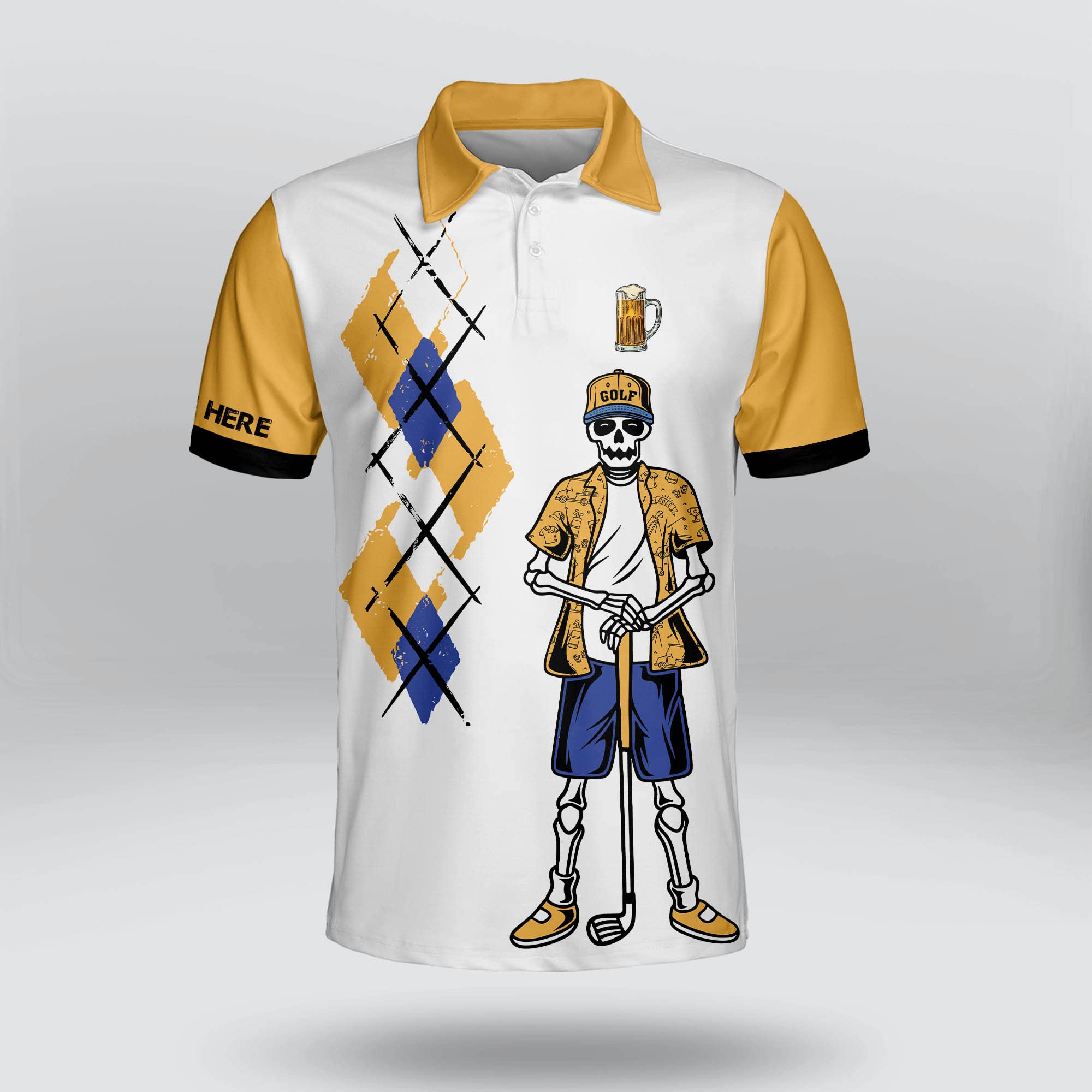Funny Golf Shirts for Men - Personalized Golf Polo Shirts - Best Gifts for Dad & Retirement - Perfect for Golf Tournaments, Father's Day & Casual Wear