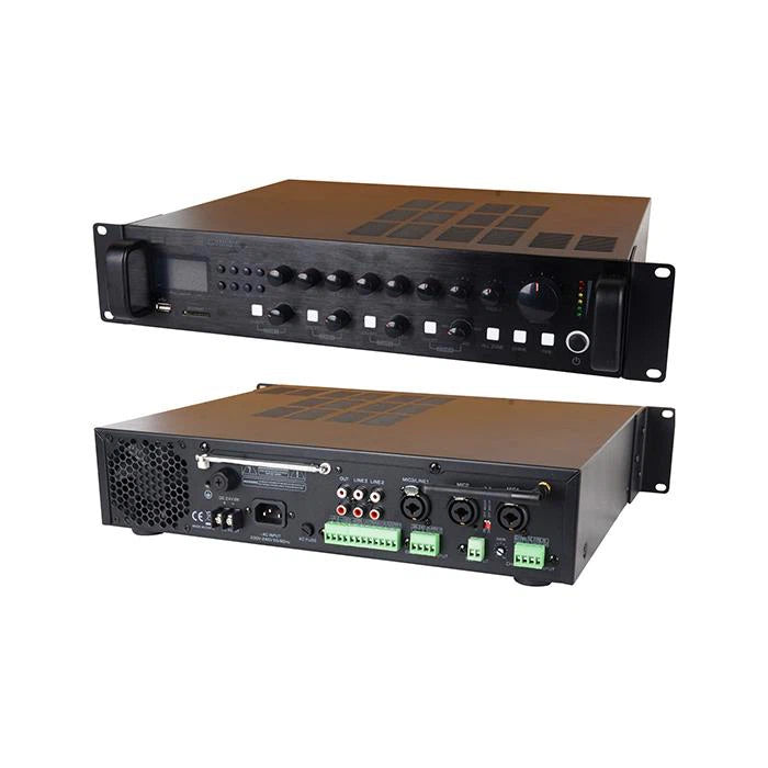 McBride MCA 7240 240W High Power Paging Amplifier - Professional Audio System for Schools, Offices & Public Announcements