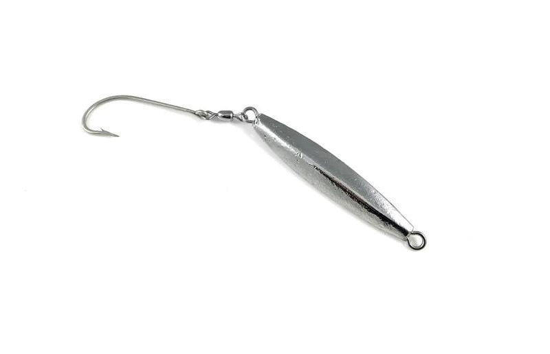 Premium Chrome Diamond Jig with Glitter Tail - Saltwater Fishing Lure for Bass, Walleye & Trout - Perfect for Deep Water Jigging & Ice Fishing