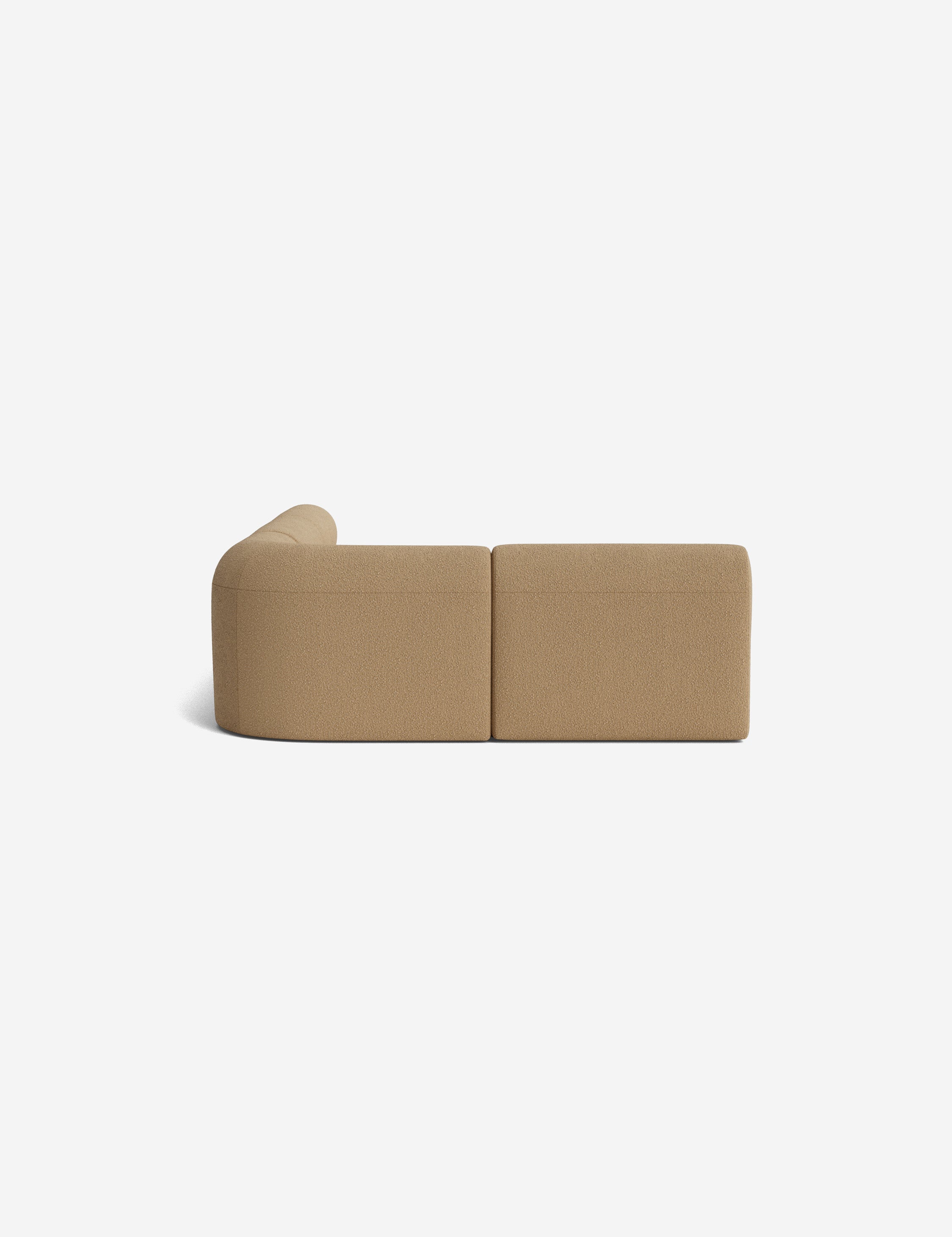 Modern Carson Sectional Sofa - Comfortable L-Shaped Couch for Living Room, Family Room & Home Theater - Soft Fabric Upholstery with Reversible Chaise