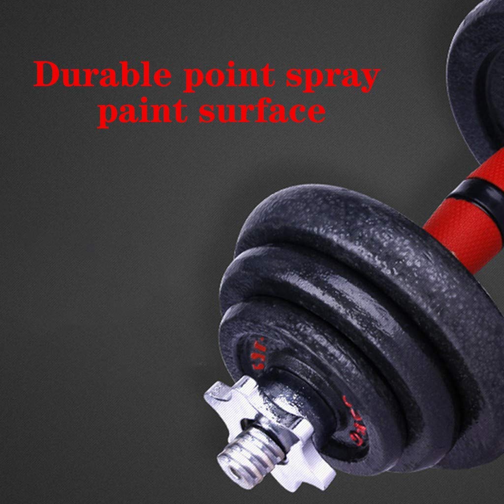 VISDRON Adjustable Dumbbell & Barbell Set - 20KG/44LBS Weight with Connector - Convertible Home Gym Equipment for Strength Training, Muscle Building & Full Body Workouts - Perfect for Home Gym, CrossFit & Weightlifting
