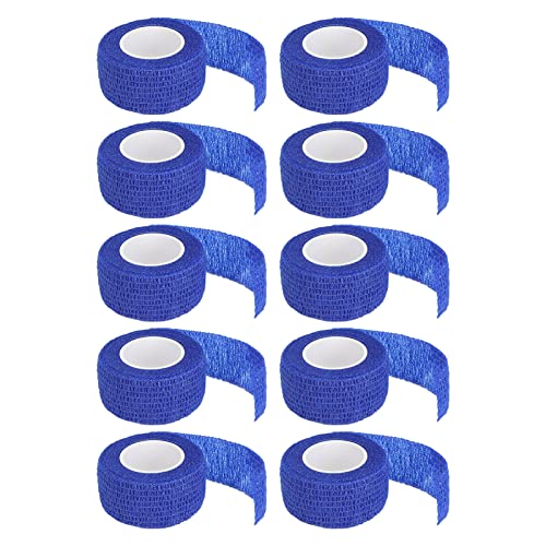 Eco-Friendly Tattoo Grip Elastic Bandage Wrap - Blue Tattooist Cover for Home & Salon Use, Ideal for Tattoo Artists and Enthusiasts