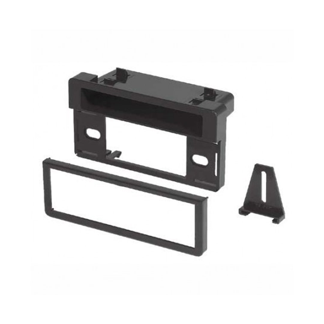 1995-2010 Ford Lincoln Mazda Mercury Single DIN Car Stereo Radio Installation Kit with Storage Pocket - Perfect for Aftermarket Head Unit Upgrades in Trucks & SUVs