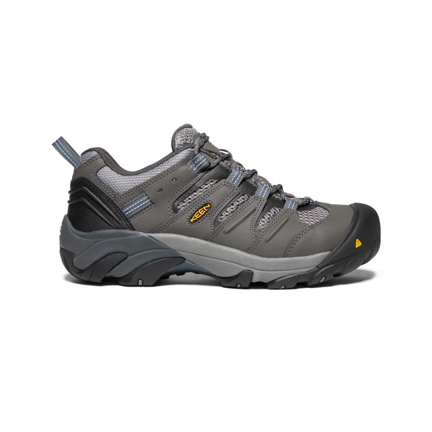 Men's Lansing Low Steel Toe Work Boots - Magnet/Majolica Blue | Safety Shoes for Construction, Warehouse & Outdoor Work