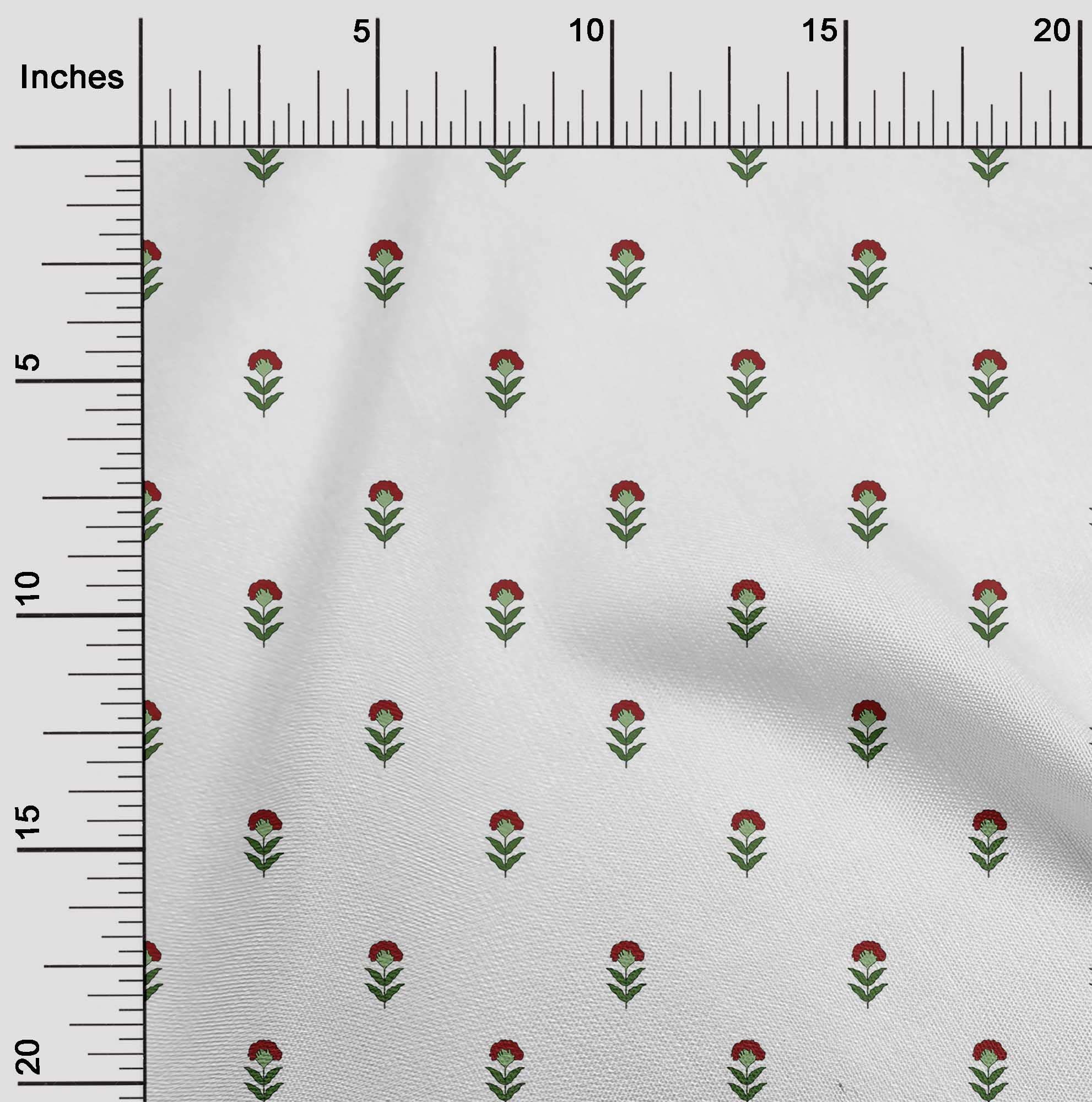 Premium 100% Cotton Poplin White Fabric - 42 Inch Wide Printed DIY Sewing Material for Clothing & Crafts | Perfect for Asian Block Printing, Quilting, and Home Decor Projects