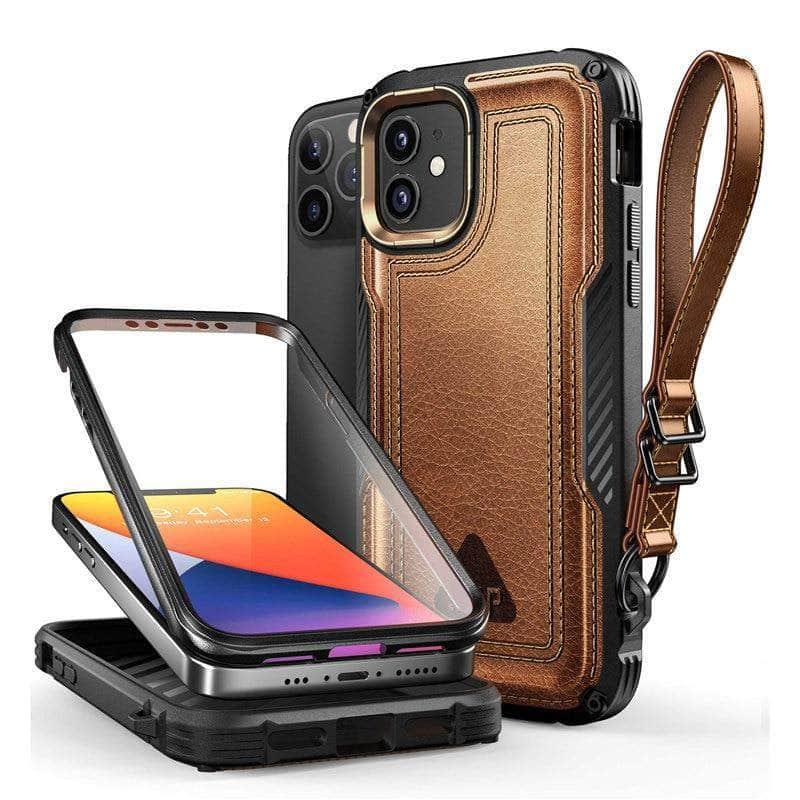 iPhone 12 Pro 6.1 Inch SUPCASE UB Royal Full Body Rugged Leather Protective Case - Durable Cover for Work, Outdoor & Daily Use
