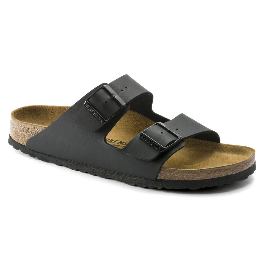 Birkenstock Arizona Birko-Flor Classic Footbed Sandals - Black | Comfortable Orthopedic Leather Sandals for Women & Men | Perfect for Walking, Travel & Everyday Wear