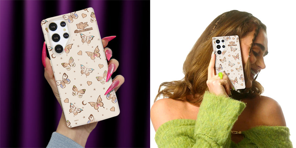 Bratz Butterfly Design Samsung Phone Case - Trendy Protective Cover for Galaxy S21, S20, Note 20 - Perfect for Teens, Fashion Lovers & Bratz Fans - Great for School, Parties & Everyday Use