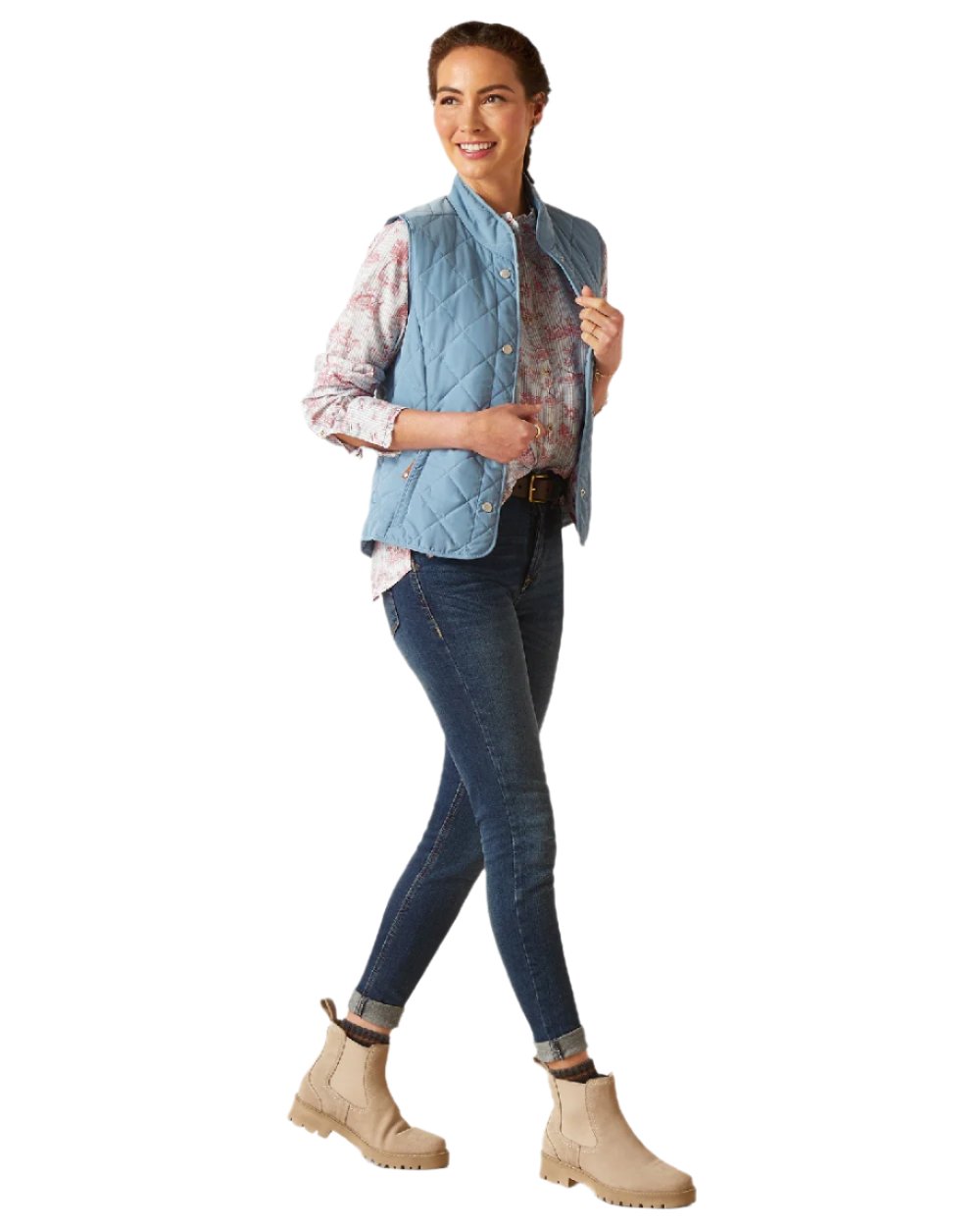 Ariat Women's Woodside Quilted Gilet Vest - Lightweight Puffer Jacket for Equestrian Riding & Outdoor Activities