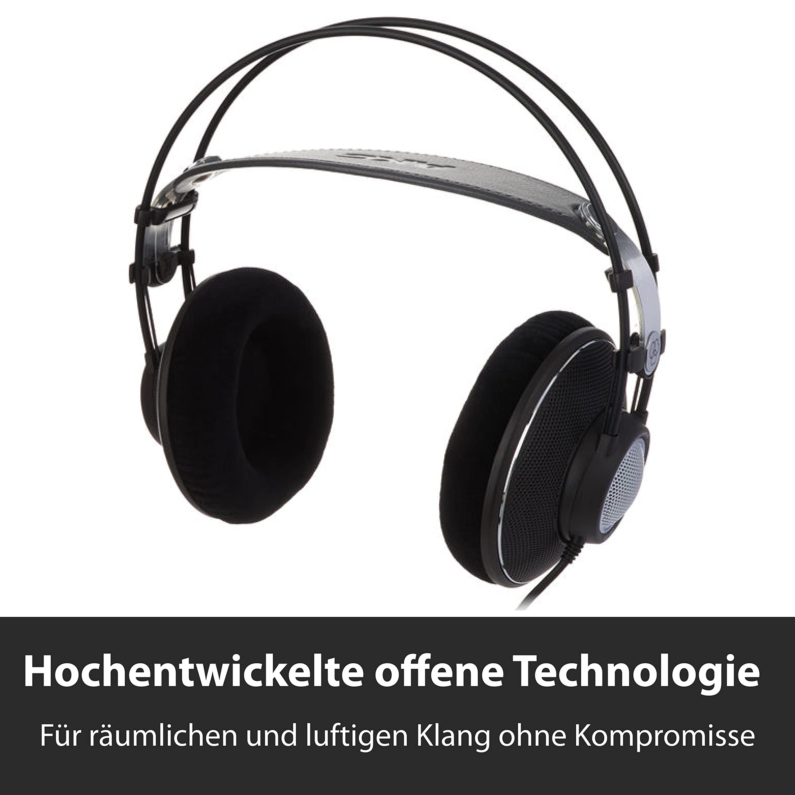 AKG K612PRO Open-Back Reference Studio Headphones - Premium Over-Ear Headphones for Mixing, Recording & Professional Audio - Perfect for Home Studios & Music Production