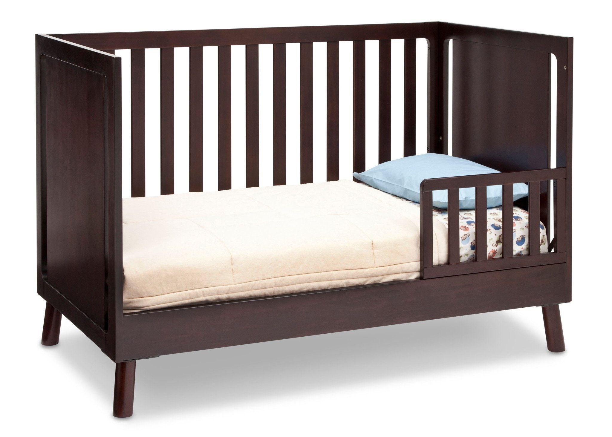 Manhattan 3-in-1 Convertible Baby Crib - Toddler Bed & Daybed - Modern Nursery Furniture for Newborns & Kids - Perfect for Small Spaces & Growing Families
