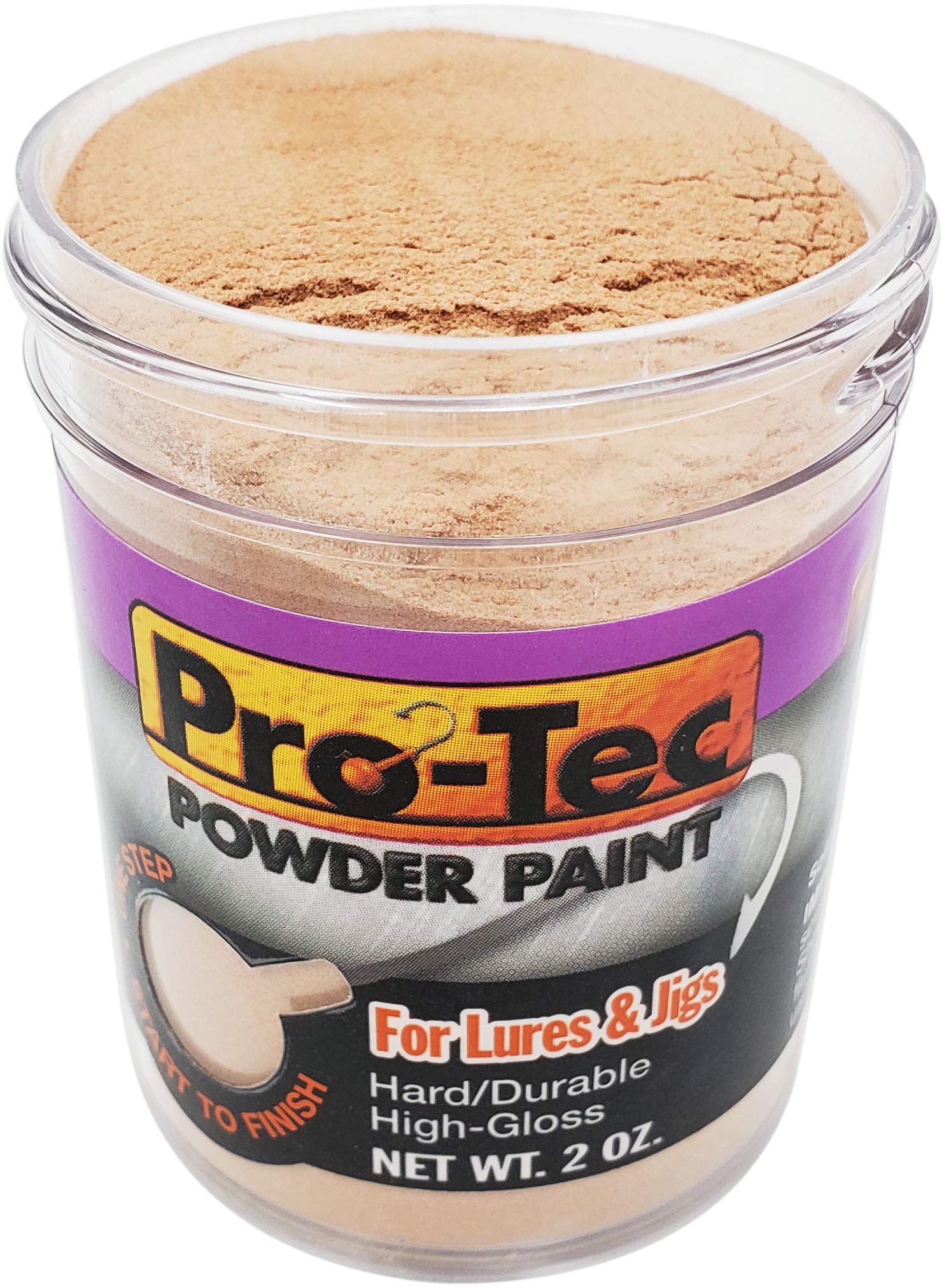 Pro-Tec Jigs and Lures Powder Paint - Durable Jig Head & Fishing Lure Paint for Bass, Walleye, Crappie - DIY Tackle Coating for Freshwater & Saltwater Fishing