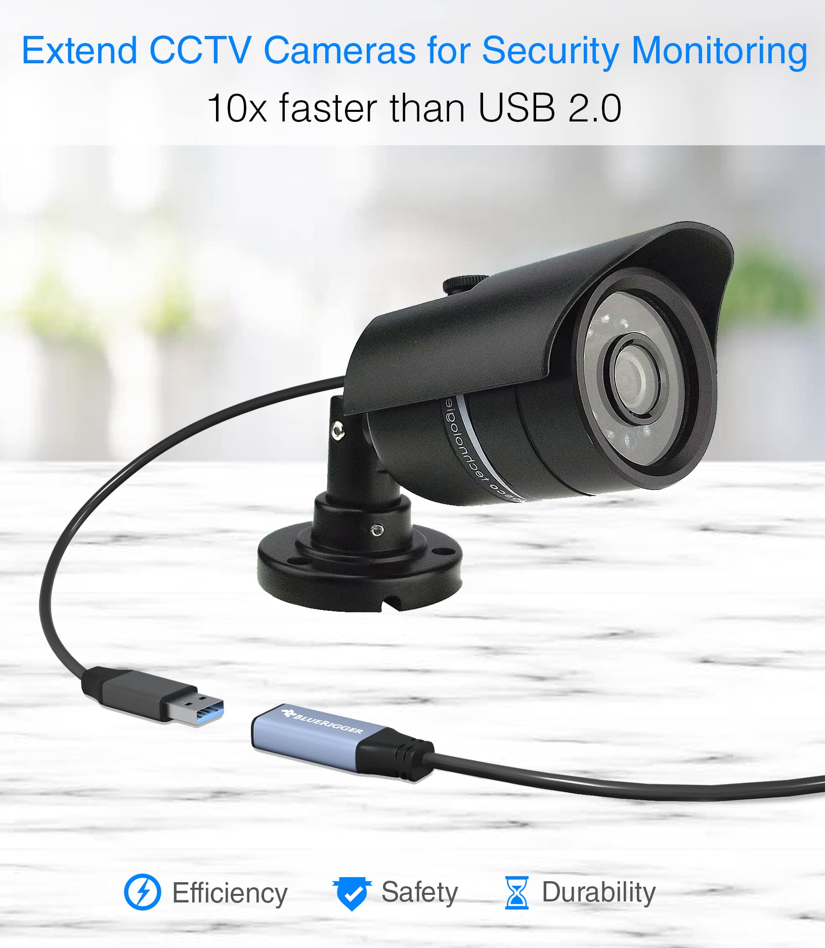 BlueRigger USB 3.0 Extension Cable 6FT - High Speed 5Gbps USB A Male to Female Adapter Cord - Long USB Extender for VR Headset, Printer, Hard Drive, Flash Drive, Keyboard, Mouse, Xbox - Perfect for Gaming, Office & Home Entertainment Setup