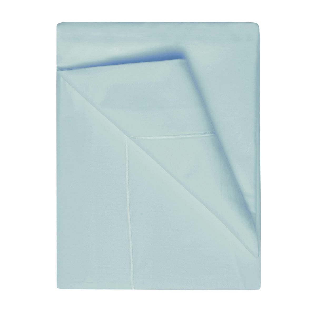 Belledorm 400 Thread Count Egyptian Cotton Twin Flat Sheet - Premium Soft Bed Sheet Set - Duck Egg Blue - Luxury Bedding for Hotels, Guest Rooms & Home Comfort