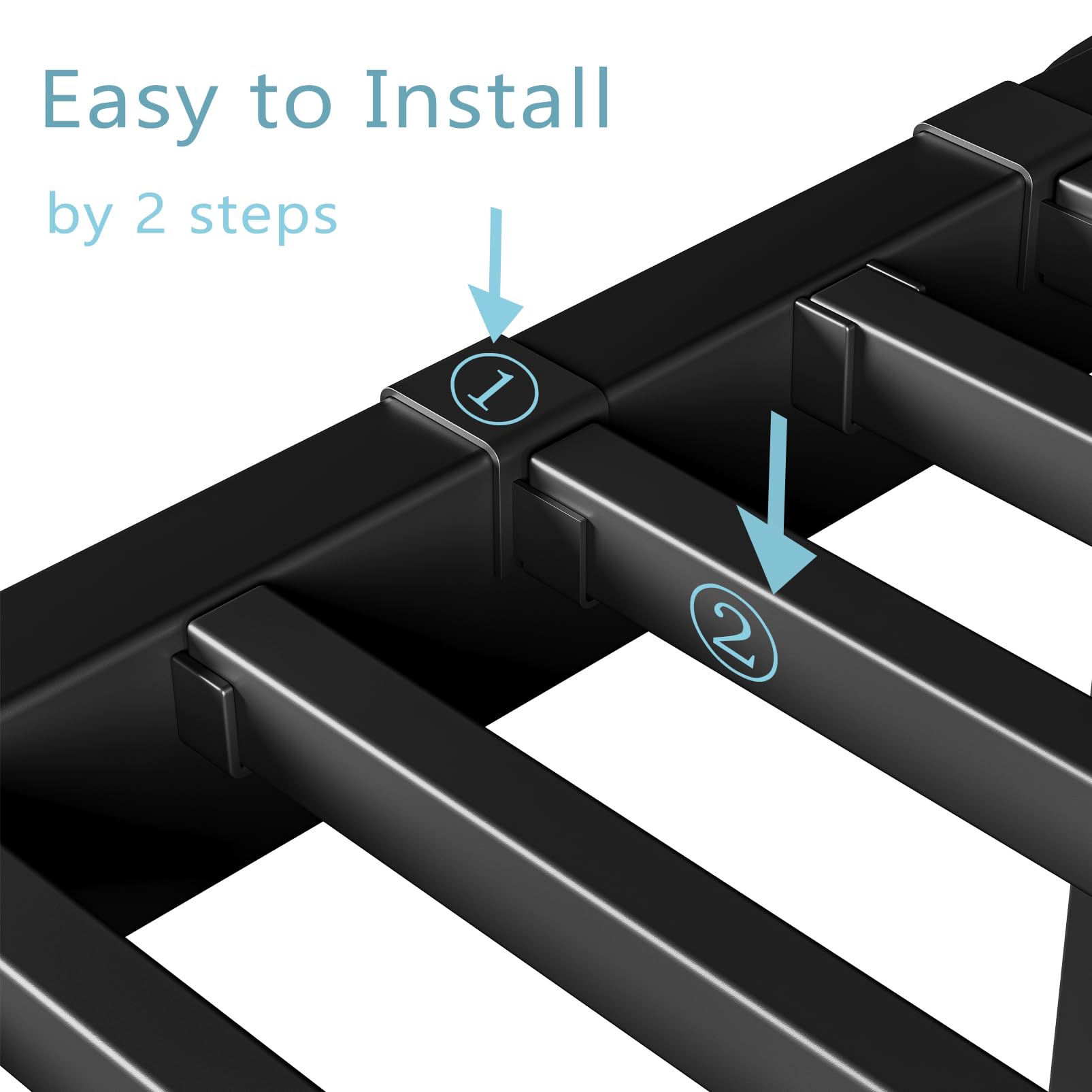 Heavy Duty Metal Slats for Full Size Bed - Full Bed Slats Replacement Kit with Enhanced Support & Easy Assembly - Perfect for Platform Beds, Adjustable Bases & Mattress Support