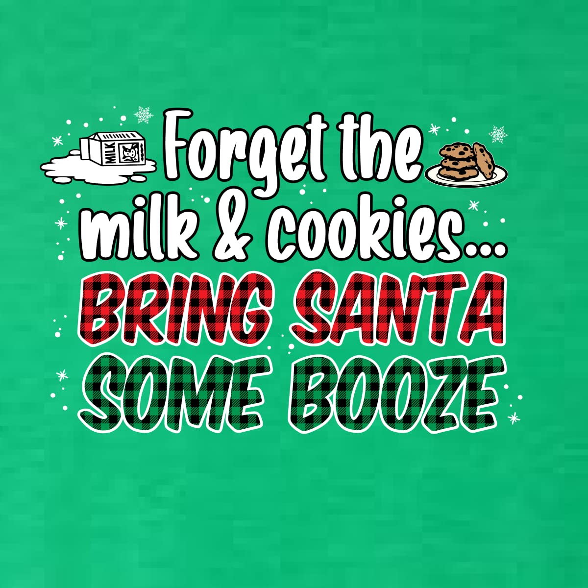 Santa Booze Christmas Tri-Blend Racerback Tank Top - Funny Holiday Party Outfit for Women - Perfect for Ugly Sweater Parties & Festive Gatherings