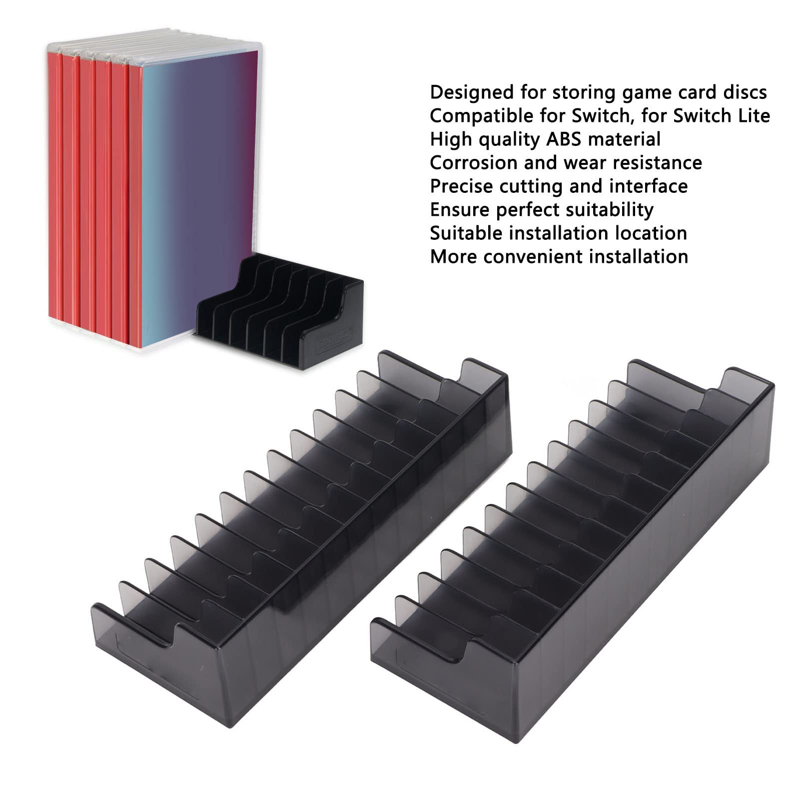 EBTOOLS Multi-Functional Game Card & Disk Storage Rack - Display Holder Organizer for Nintendo Switch & Switch Lite - Perfect for Gaming Room, Bedroom & Office Organization