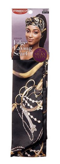 Red By Kiss Edge Laying Silk Scarves - Elegant Fashion Accessory for Women, Perfect for Parties, Weddings & Special Occasions