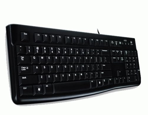 Logitech K120 Wired USB Keyboard - Black | QWERTY Polish Hungarian Czech Layout | Ergonomic Design for Office, Gaming & Home Use